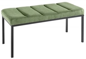 Bancheta tapitata design modern Boutique 80cm, verde