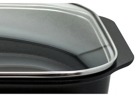Elo 82660 Tavă de copt cu capac din sticlă șimâner cu aromă Pure Trend 40 x 26 cm