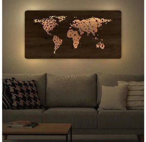 Aplică LED decorativă de perete Li-Go 4457/A/4 - LED/10W/5V 30000 mAh 120x60 cm stejar