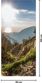 Fototapet pentru usa - Muntele Olymp (95x205cm)