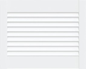 vidaXL Ușă de dulap design lambriu, alb, 39,5x49,4 cm, lemn masiv pin