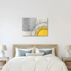 Tablou pe sticlă - pictură abstractă de plajă N⁰3 (70x50 cm)