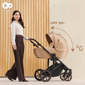 Cărucior de copii combinat 3 în 1 KINDERKRAFT SELECT PRIME 2 Premium Sandrose bej