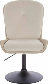 HR690N Scaun Velvet&amp;soft Piele Pu Cremos/Cremos Bază Neagră