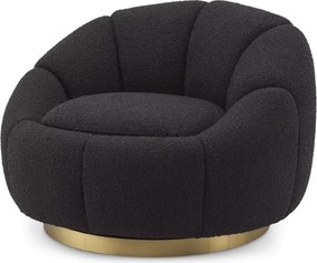 Fotoliu pivotant design elegant Inger, Brisbane black