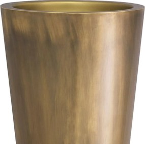 Ghiveci, Vas decorativ din otel inoxidabil Oberoi alama vintage