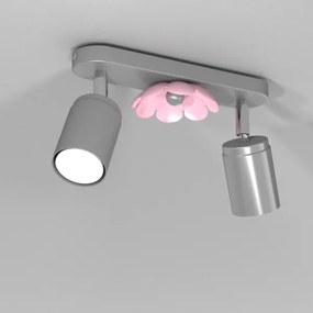 Spot FLOWER 2xGU10/8W/230V crom mat