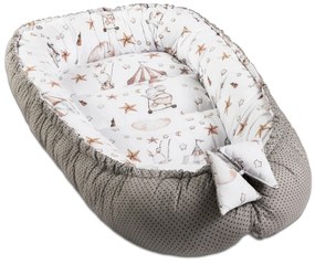 Cosulet bebelus pentru dormit Kidizi Baby Nest Cocoon 90x50 cm Circus