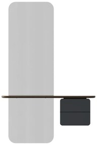 Set pentru hol gri antracit/maro cu aspect de lemn de stejar One More Look – UMAGE