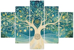 Tablou – Arbore magic cu spirale (150x105 cm)
