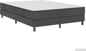vidaXL Cadru de pat continental, gri, 140x200 cm, material textil
