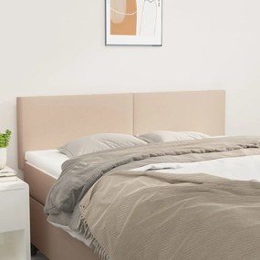 vidaXL Tăblii de pat 2 buc. cappuccino 72x5x78/88 cm piele ecologică