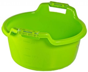 Lighean cu manere 22L, verde, Mary