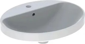 Lavoar incastrat Geberit Variform oval cu preaplin 60x48 cm