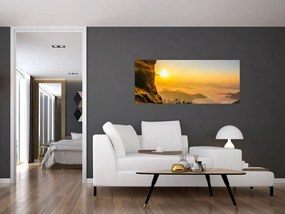Tablou - Ceața de dimineață în vale (120x50 cm)