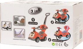 Masinuta copii si bebe NOVOKIDS™ BabyCar, Cu melodii si lumini, Maner de impins pentru parinti detasabil, Functie trotineta fara pedale, Pentru
