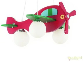 Lustra pentru camera copii AVION-1 SP3 ROSSO 136318