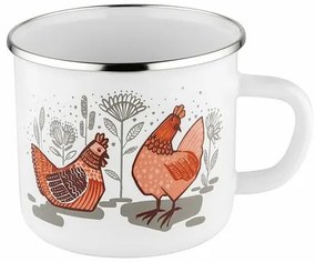 Cană emailată Emalia Pleszew Rubinka, 12 cm, 1,2 l, L