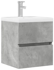 vidaXL Dulap pentru chiuvetă, gri beton, 41x38,5x45 cm, PAL