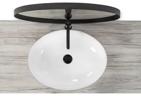 REA-U8198 - Lavoar CAROLA SLIM 39 x 51,5 cm pentru blat, ceramică, alb lucios