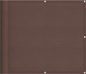vidaXL Paravan de balcon, maro, 90x1000 cm, 100% poliester oxford