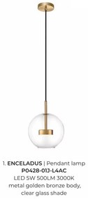 Pendul, Lustra LED suspendata moderna Enceladus