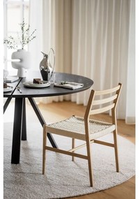 Masă de dining rotundă cu blat din lemn de stejar 150x150 cm Carradale - Rowico