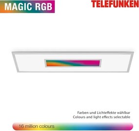 Panou LED RGBW dimabil, 20W/230V, argintiu + telecomandă