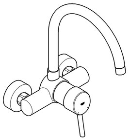 GROHE Concetto 32667001 - baterie pentru chiuvetă, 280 mm, crom lucios