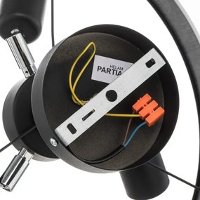 Lustră pe tijă HELEN 3xE27/15W/230V neagră/aurie