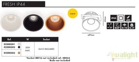 Spot incastrabil modern FRESH negru 02200502