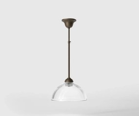 Lustra stil neoclasic din alama si abajur ceramic Elide