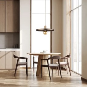 Lustră pe cablu SILA 1xE27/15W/230V d. 40 cm maro/bej