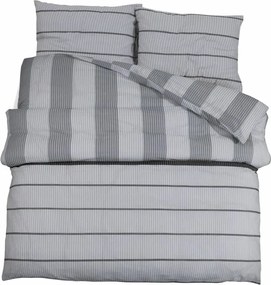 vidaXL Set cu husă de pilotă, gri, 260x240 cm, bumbac