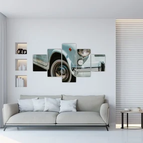 Tablou - mașina retro Fiat (125x70 cm), în 40 de alte dimensiuni noi