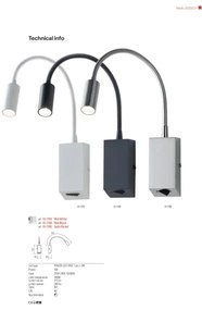 Redo 01-1195 - Aplică perete LED HELLO 1xLED/3W/230V