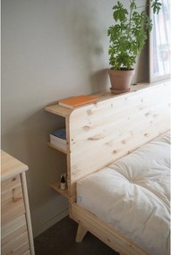 Pat matrimonial din lemn masiv de pin cu somieră 140x200 cm Retreat – Karup Design