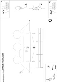Plafonieră YOLI 3xG9/12W/230V neagră Sollux SL.1153