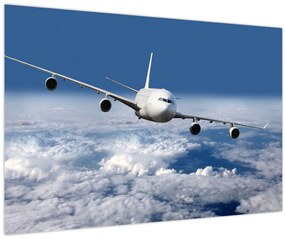 Tablou - Avion în nori (90x60 cm)