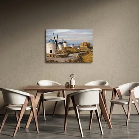 Tablou - Morile de vânt din Consuegra, Spania (70x50 cm)