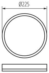 Kanlux 31512 - Plafonieră LED AZPO LED/11,8W/230V Ø 22,5 cm IP54 albă