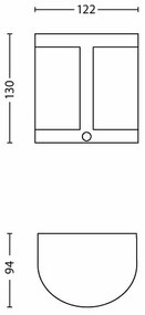 Philips 17316/47/16 - LED aplica perete exterior cu senzor PARROT 1xLED/3,5W/230V