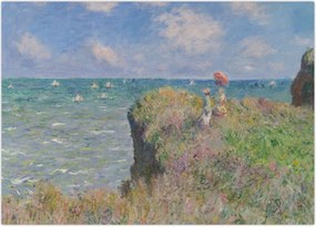 Tablou - Claude Monet, Cliff Walk at Pourville, reproducere (70x50 cm)