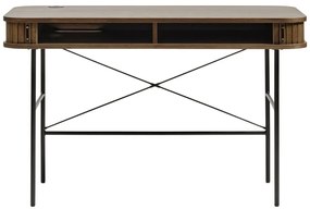 Birou cu aspect de lemn de stejar 60x120 cm Nola – Unique Furniture
