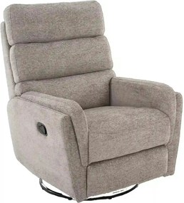 Fotoliu recliner ARGOS, stofa clasica gri - Raven 07, 78x84/162x107 cm