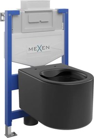 Mexen Sofia set incastrat WC cadru Fenix XS-U cu vas WC, negru mat - 6853354XX85
