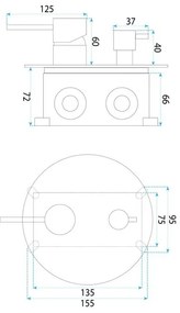 Set de dus incastrat Rea Lungo Diamond crom + BOX