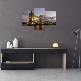Tablou - Tower Bridge la noapte (90x60 cm)