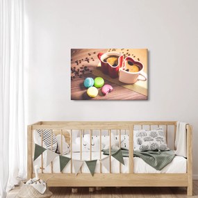 Tablou cu cafea și macarooni (90x60 cm)
