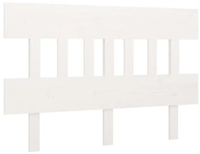 819136 vidaXL Tăblie de pat, alb, 183,5x3x81 cm, lemn masiv de pin